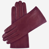 Isabella (cordovan) - Italian lambskin leather gloves with cashmere lining