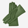 Isabella (Grün) - Italienische Lammlederhandschuhe mit Kaschmirfutter