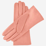 Isabella (pink) - Italian lambskin leather gloves with cashmere lining