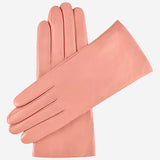 Isabella (pink) - Italian lambskin leather gloves with cashmere lining
