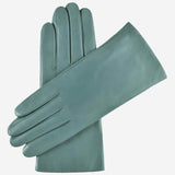 Isabella (sage) - Italian lambskin leather gloves with cashmere lining