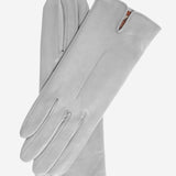 Margherita (grey) - Italian lambskin leather gloves with cashmere lining