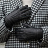 Vittoria (black) - Italian gloves made of American deerskin leather with cashmere lining - Fratelli Orsini - Luxury Leather Gloves - Handmade in Italy - 7