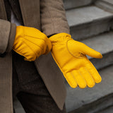Matteo - American deerskin leather gloves with cashmere lining