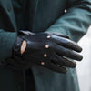 Enzo (black) - Italian lambskin leather driving gloves - Fratelli Orsini - Luxury Leather Gloves - Handmade in Italy - 5
