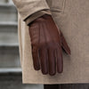 Diego - Italian gloves made of American deerskin leather with rabbit fur lining - Fratelli Orsini - Luxury Leather Gloves - Handmade in Italy - 10