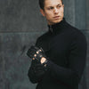 Mario (black) - Italian lambskin leather driving gloves & touchscreen feature - Fratelli Orsini - Luxury Driving Gloves - Handmade in Italy - 7