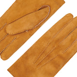Beatrice  - suede leather gloves with luxurious natural sheep fur lining