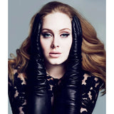 Elena (black) - Italian silk lined 16-button length leather opera gloves