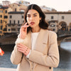 Alessa (pink) - classic Italian lambskin leather driving gloves - Fratelli Orsini - Luxury Leather Gloves - Handmade in Italy - 2