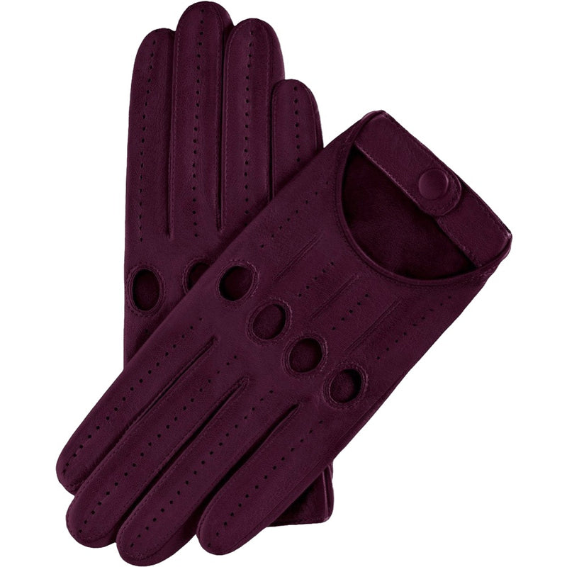 Driving Gloves Classic Women Purple - Made in Italy – Luxury Leather Gloves – Handmade in Italy – Fratelli Orsini® - 1