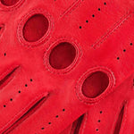 Alessa (red) - classic Italian lambskin leather driving gloves - Fratelli Orsini - Luxury Leather Gloves - Handmade in Italy - 5