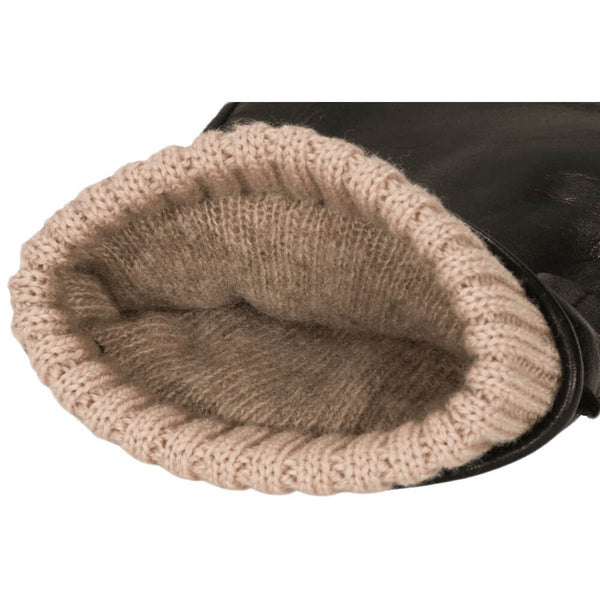 Touchscreen Black Leather Gloves Men - Made in Italy - Alonzo – Luxury Leather Gloves – Handmade in Italy – Fratelli Orsini® - 2