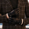 Alonzo (black) - Italian lambskin leather gloves with cashmere lining & touchscreen feature Fratelli Orsini - Luxury Leather Gloves - Handmade in Italy - 8