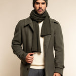 Milano (dark green) - 100% cashmere ribbed beanie (unisex)- Fratelli Orsini - Luxury Beanie - Handmade in Italy -  10