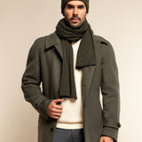 Milano (dark green) - 100% cashmere ribbed beanie (unisex)- Fratelli Orsini - Luxury Beanie - Handmade in Italy -  10