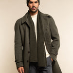 Milano (dark green) - 100% cashmere ribbed beanie (unisex)- Fratelli Orsini - Luxury Beanie - Handmade in Italy -  13