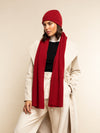 Milano (red) - 100% cashmere ribbed beanie (unisex) - Fratelli Orsini - Luxury Beanie - Handmade in Italy - 12