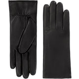 Bella (black) - Italian lambskin leather gloves with lambswool lining & touchscreen feature