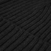 Milano (black) - 100% cashmere ribbed beanie (unisex)- Fratelli Orsini - Luxury Beanie - Handmade in Italy - 3