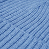 Milano (light blue) - 100% cashmere ribbed beanie (unisex)- Fratelli Orsini - Luxury Beanie - Handmade in Italy - 3