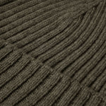 Milano (dark green) - 100% cashmere ribbed beanie (unisex)- Fratelli Orsini - Luxury Beanie - Handmade in Italy - 3