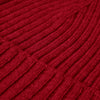 Milano (red) - 100% cashmere ribbed beanie (unisex) - Fratelli Orsini - Luxury Beanie - Handmade in Italy - 3