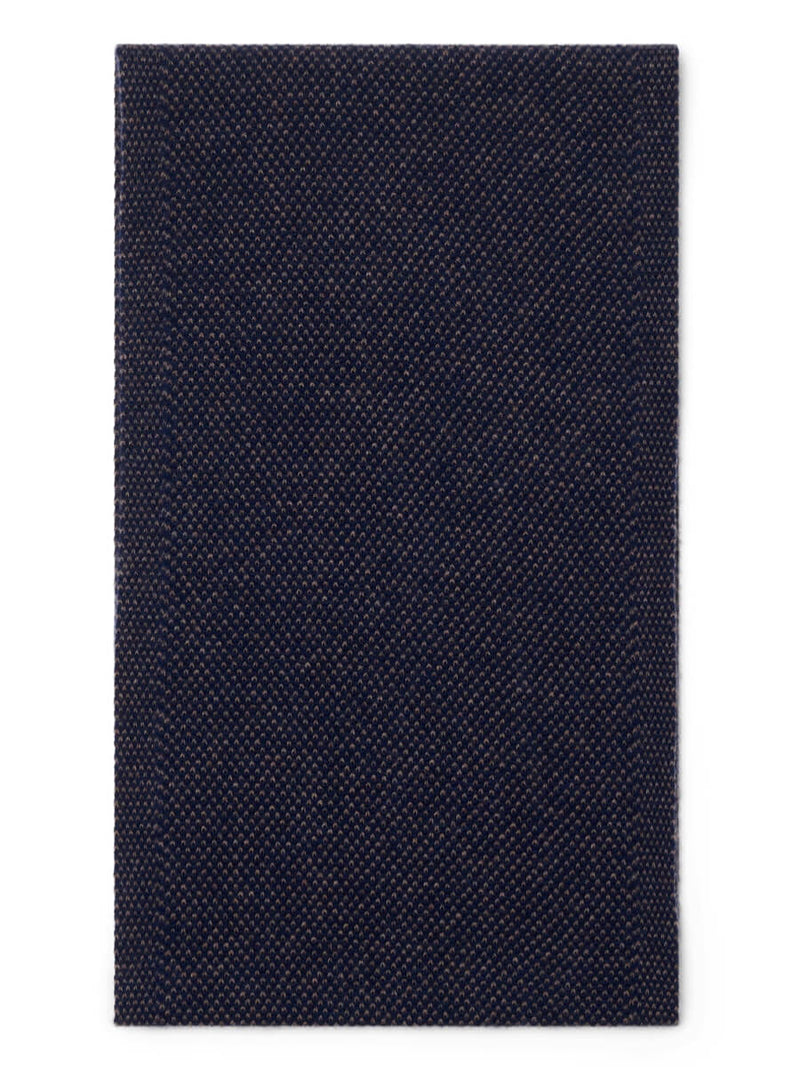 Riccardo (blue & brown) - 100% cashmere scarf with pattern