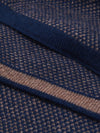 Riccardo (blue & brown) - 100% cashmere scarf with pattern - Fratelli Orsini - Luxury Cashmere Scarf - Handmade in Italy - 5