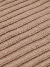 Napoli (brown) - 100% cashmere ribbed scarf (unisex) - Fratelli Orsini - Luxury Cashmere Scarf - Handmade in Italy - 2