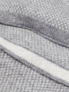 Cashmere Scarf Men Riccardo (grey & white) – Fratelli Orsini® - Luxury Leather Gloves - Made in Italy - 4