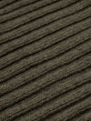 Napoli (dark green) - 100% cashmere ribbed scarf (unisex) - Fratelli Orsini - Luxury Cashmere Scarf - Handmade in Italy - 2