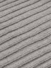 Napoli (light grey) - 100% cashmere ribbed scarf (unisex) - Fratelli Orsini - Luxury Cashmere Scarf - Handmade in Italy - 2