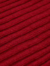 Napoli (red) - 100% cashmere ribbed scarf (unisex) - Fratelli Orsini - Luxury Cashmere Scarf - Handmade in Italy - 2