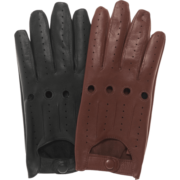 Men's Driving Gloves Black - Handmade in Italy - Enzo – Luxury Leather Gloves – Handmade in Italy – Fratelli Orsini® - 2
