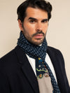 Italian Scarf Wool Men Edoardo (blue) – Fratelli Orsini® - Luxury Leather Gloves - Made in Italy - 8