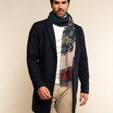 Italian Scarf Wool Men Edoardo (blue) – Fratelli Orsini® - Luxury Leather Gloves - Made in Italy - 7