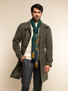 Edoardo (dark green) - soft and lightweight Italian scarf from 100% wool - Fratelli Orsini - Luxury Italian Scarf - Handmade in Italy - 9