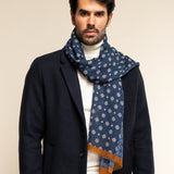 Andrea (blue) - soft and lightweight Italian scarf from 100% wool - Fratelli Orsini - Luxury Italian Scarf - Handmade in Italy - 11