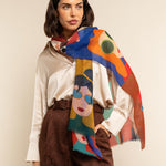 Evelina - soft and lightweight Italian scarf from premium wool - Fratelli Orsini - Luxury Italian Scarf - Handmade in Italy - 10