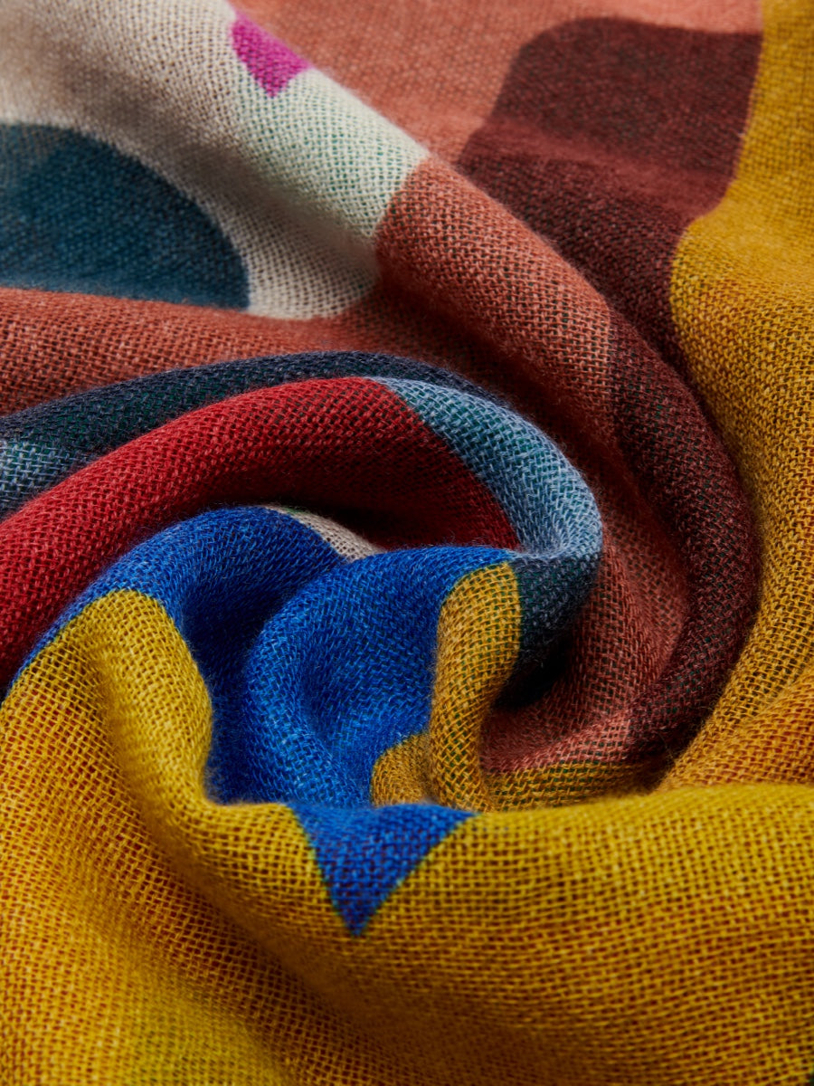 Evelina - soft and lightweight Italian scarf from premium wool - Fratelli Orsini - Luxury Italian Scarf - Handmade in Italy - 4