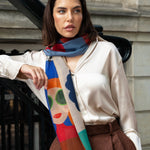 Evelina - soft and lightweight Italian scarf from premium wool - Fratelli Orsini - Luxury Italian Scarf - Handmade in Italy - 6