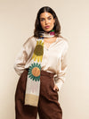 Evelina (yellow) - soft and lightweight Italian scarf from premium wool - Fratelli Orsini - Luxury Italian Scarf - Handmade in Italy - 8