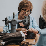 Dark Brown Leather Gloves Women Silk Lining - Made in Italy  – Luxury Leather Gloves – Handmade in Italy – Fratelli Orsini® - Production - 3