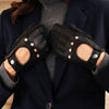 Maria (black) - Italian driving gloves made of American deerskin leather - Fratelli Orsini - Luxury Driving Gloves - Handmade in Italy - 6