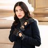 Maria (black) - Italian driving gloves made of American deerskin leather - Fratelli Orsini - Luxury Driving Gloves - Handmade in Italy - 7