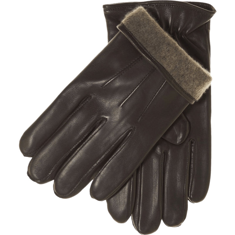 Touchscreen Leather Gloves Men Brown - Made in Italy - 100% Cashmere – Luxury Leather Gloves – Handmade in Italy – Fratelli Orsini® - 1