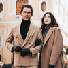 Giovanni (black) - classic Italian lambskin leather gloves with cashmere lining - Fratelli Orsini - Luxury Leather Gloves - Handmade in Italy - 