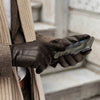 Giovanni (brown) - classic Italian lambskin leather gloves with cashmere lining - Fratelli Orsini - Luxury Leather Gloves - Handmade in Italy - 4