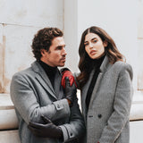 Touchscreen Red Leather Gloves Women Isabella – Fratelli Orsini® - Luxury Leather Gloves - Made in Italy - 9